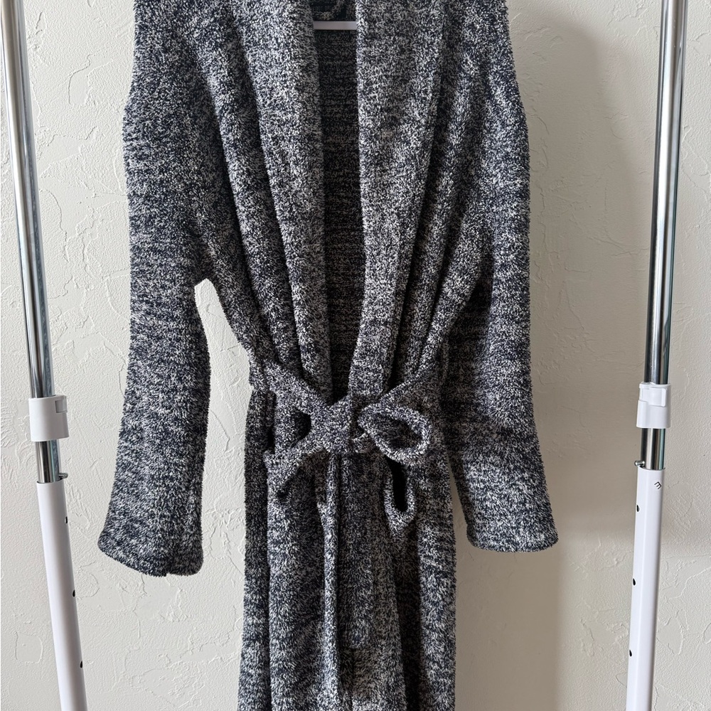 Barefoot Dreams Charcoal Knit Robe